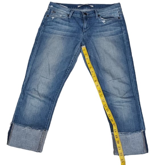 Joe’s Cropped Jeans with Distressed Hem Stretch Soft Cute Pants Size W27 - Picture 9 of 9
